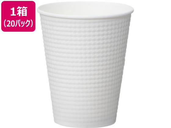 サンナップ エンボスカップ ホワイト260ml 50個入 20パック C2650E