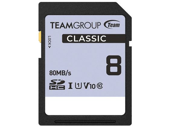 TEAM SDHC UHS-I U1 Classicシリーズ8GB TSDHC8GIV1001 | Forestway