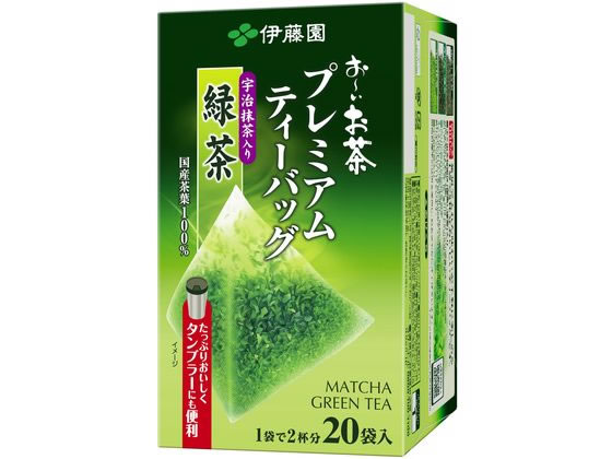 伊藤園 お～いお茶プレミアムティーバッグ 抹茶入り緑茶 20袋