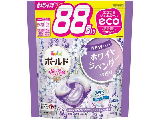 P&G ボールドジェルボール4D ホワイトラベンダー&ジャスミン詰替 88個入 通販【フォレストウェイ】