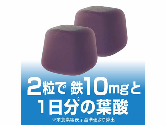 UHA味覚糖 UHAグミサプリ 鉄&葉酸 20日分 40粒 通販【フォレスト