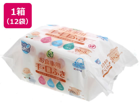 大一紙工 DN99 お食事用手口ふき 80枚×3P×12袋 通販【フォレストウェイ】