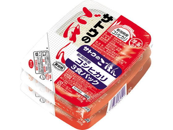 サトウ食品 サトウのごはん 新潟県産コシヒカリ 200g 3食パック 通販【フォレストウェイ】