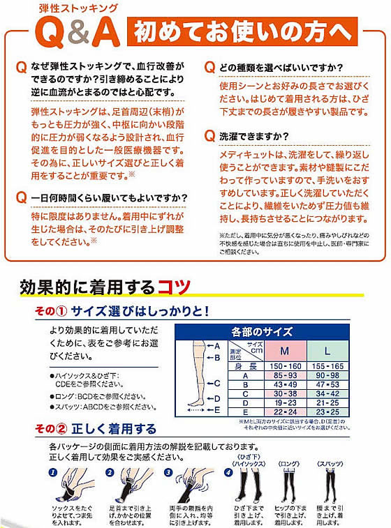 おうちでメディキュット リンパケア ロング M 通販【フォレストウェイ】