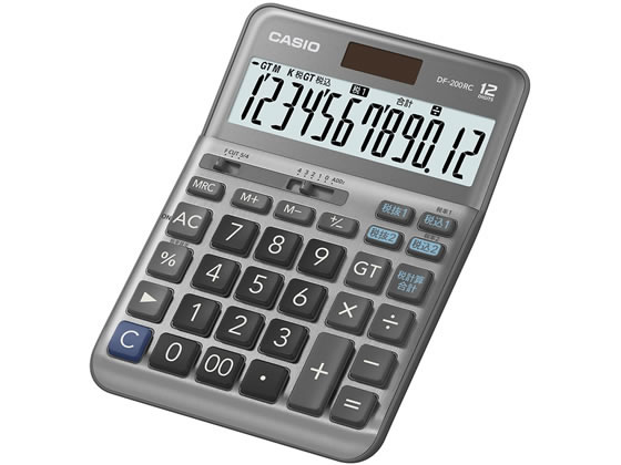 カシオ 軽減税率電卓 デスクタイプ 12桁 DF-200RC-N 通販【フォレスト 