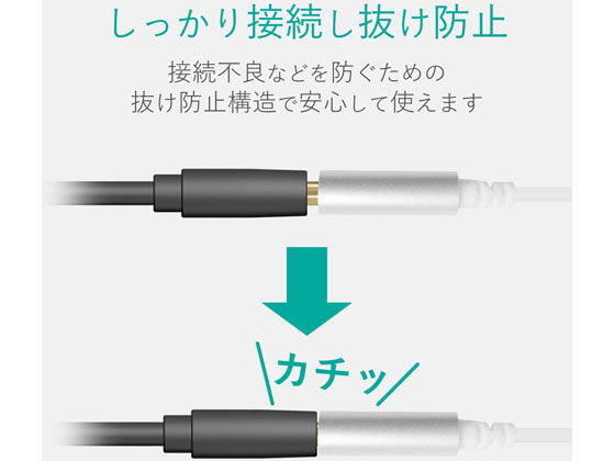 エレコム イヤホンヘッドホン用USB Type-C変換ケーブル シルバー 通販