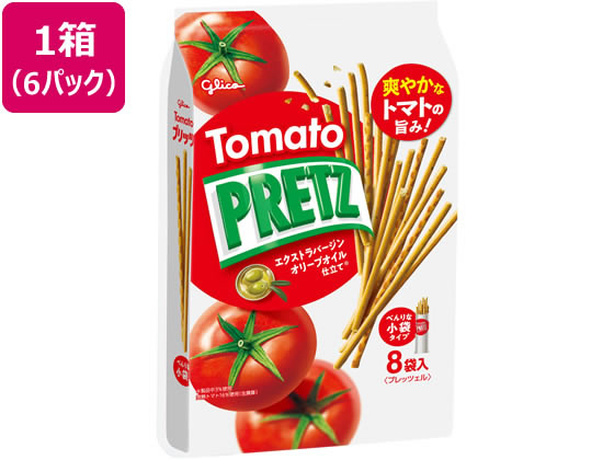 江崎グリコ トマトプリッツ 8袋×6パック【通販フォレストウェイ】