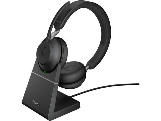 GN�I�[�f�B�I Jabra Evolve2 65 �����w�b�h�Z�b�g MS �X�e���I USB-A Stand Black 26599-999-989