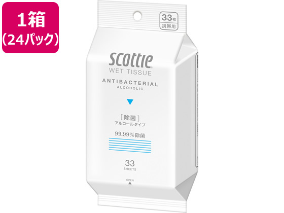 クレシア スコッティ ウェットティシュー 除菌アルコールタイプ 33枚