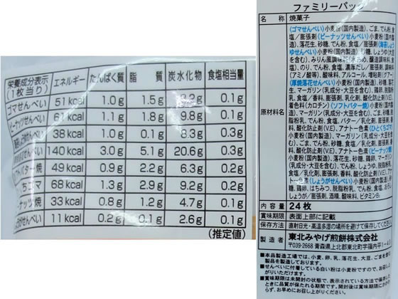 東北みやげ煎餅 ファミリーパック Forestway 通販フォレストウェイ