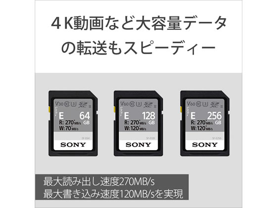 ソニー UHS-II SDメモリーカード 256GB SF-E256【通販フォレストウェイ】