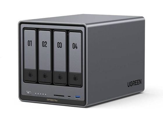 UGREEN NAS�X�g���[�W NASync SATA4�x�C 144TB�Ή� DXP4800PLUS