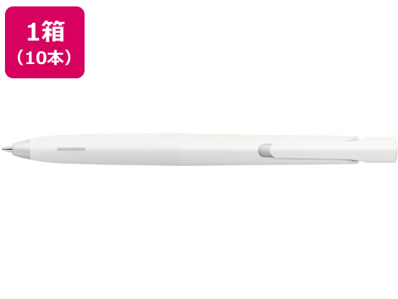 【新品】（まとめ） ゼブラ エマルジョンボールペン bLen 0.5mm 白軸 黒インク 【×30セット】