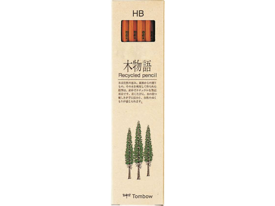 トンボ鉛筆 リサイクル鉛筆 木物語HB 12本 LA-KEAHB【通販フォレスト