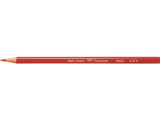 【新品】（まとめ）トンボ鉛筆 色鉛筆 8900V 朱【×5セット】