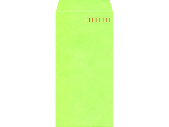 イムラ 長3カラークラフト封筒グリーン 100枚 N3S-406 - レター、カード