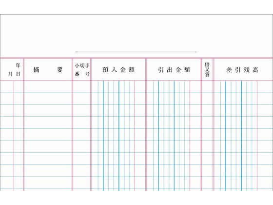 コクヨ 帳簿 三色刷 銀行勘定帳 チ-158 通販【フォレストウェイ】