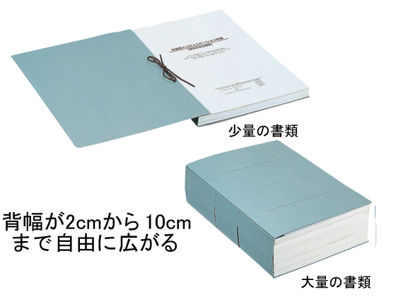 コクヨ フリーワイドファイル(ひもとじタイプ) A4タテ 青 5冊 フ-80B