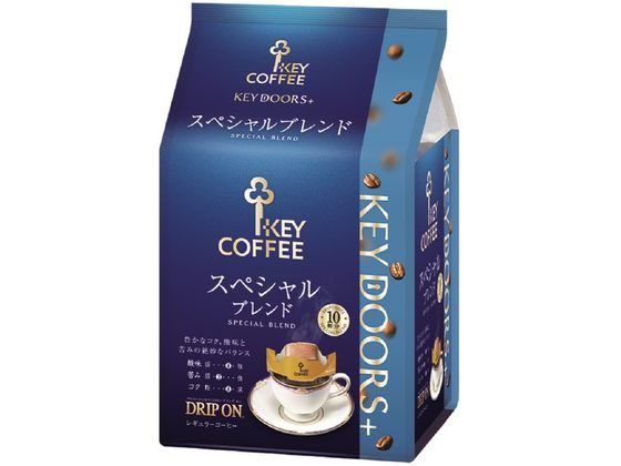 キーコーヒー KEY DOORS+ ドリップオン スペシャルブレンド 10杯分