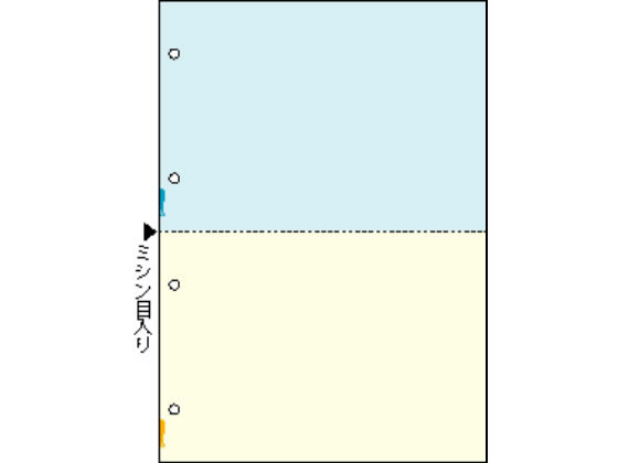 ヒサゴ マルチプリンタ帳票 複写タイプ A4 カラー 2面 4穴 100枚 通販