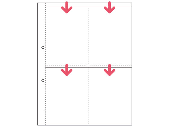 コクヨ クリアーブックA4リフィル 4ポケット(ポストカードホルダー)2穴