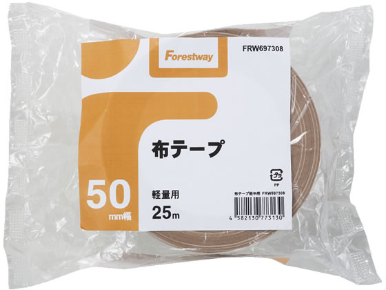 Forestway 布テープ(軽量梱包用)50mm×25m 30巻〈箱売〉 | Forestway