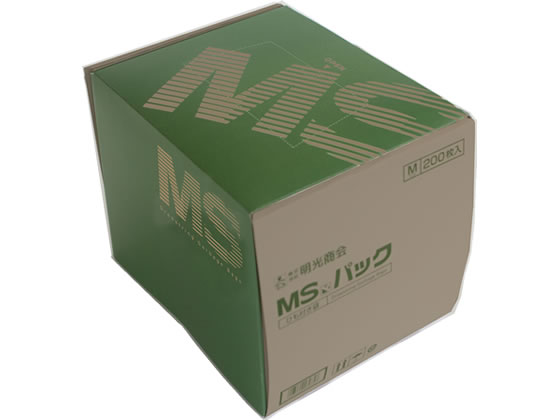 明光商会 MSシュレッダー用袋 透明(ひも付き)200枚 MSパックM 通販 