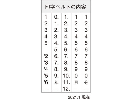 日本向け正規品 シヤチハタ 回転ゴム印エルゴグリップ 欧文日付（明朝