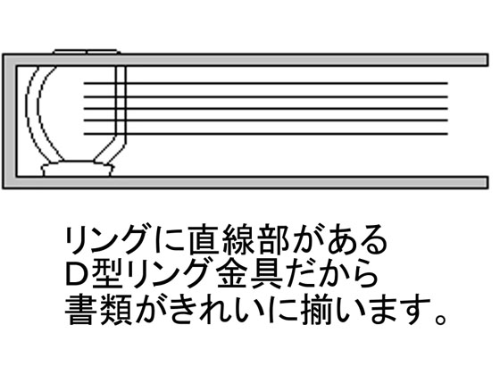 リヒトラブ D型リングファイル A4タテ 背幅34mm 黄 G2220-5