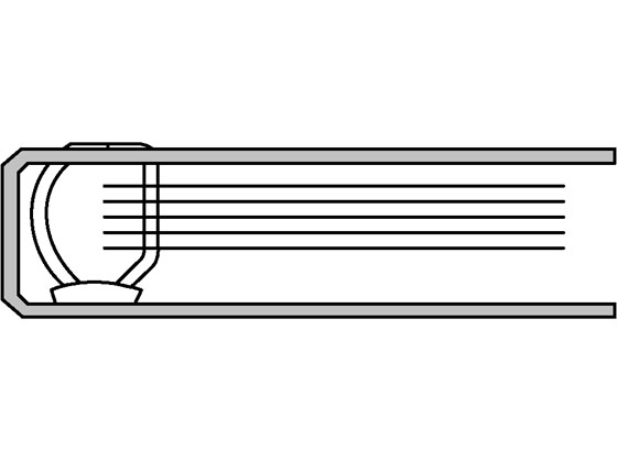リヒトラブ D型リングファイル A4タテ 内径50mm グレー G2250-27