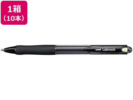 まとめ) 三菱鉛筆 油性ボールペン VERY楽ノック 極太 1.4mm 黒 SN10014