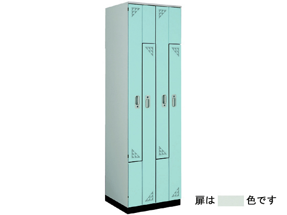 ●外寸法：幅６００×奥行５１５×高さ２０００ｍｍ●材質：本体・扉／鋼板、焼付塗装●質量：６４．９ｋｇ●フリーストップミラー付●付属品：鍵 各２個付●ベース付