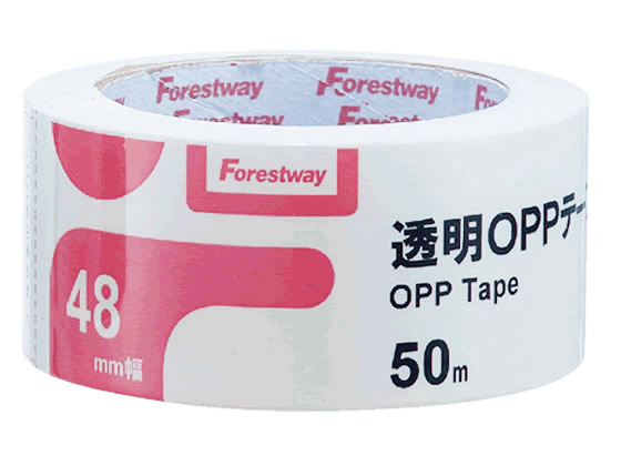 Forestway 透明OPPテープ 65μ 48mm×50m 通販【フォレストウェイ】
