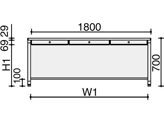 コクヨ BS+ セールスマンデスク3人用 W1800 SD-BSN1860F11 | Forestway