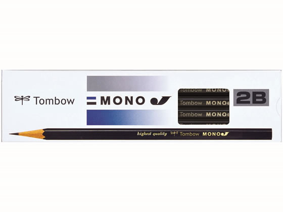 トンボ鉛筆 鉛筆モノJ 2B 12本 MONO-J2B 通販【フォレストウェイ】
