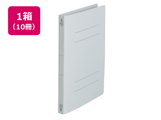 キングジム フラットファイル クイックイン〈PP〉A4タテ グレー 10冊