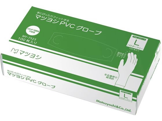 �}�c���V PVC�O���[�u �p�E�_�[�t���[ 25-3266-02 L�T�C�Y 100�� MY-7523(L)100�}�C