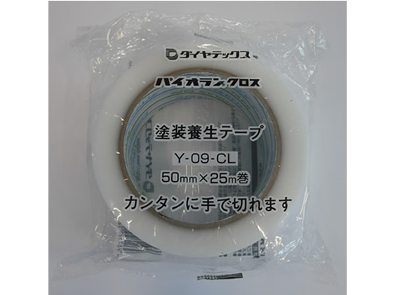 ダイヤテックス パイオラン 塗装養生用50mm×25mクリア30巻 Y-09-CL