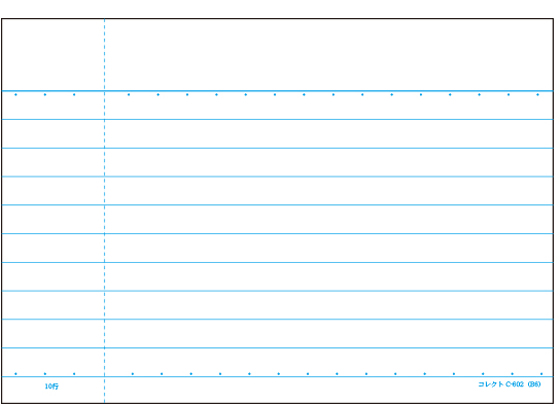 コレクト 情報カード 京大式 9.5ミリ罫 片面 100枚入 C-602 通販【フォレストウェイ】