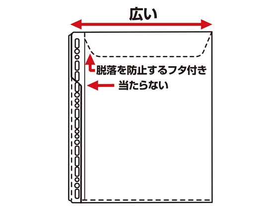 キングジム 多穴ホルダー封筒タイプ（マチ付)A4タテ 30穴 10枚 通販
