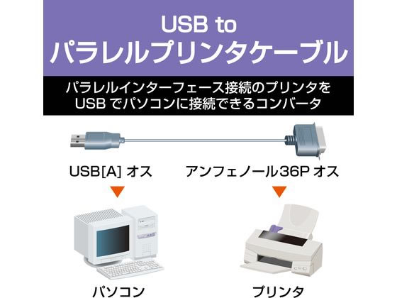 エレコム USB to パラレル プリンタケーブル UC-PGT 通販【フォレスト