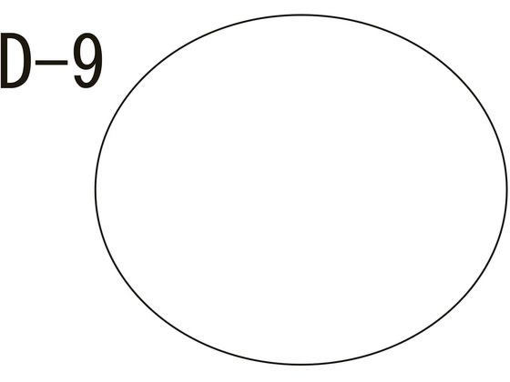 �������쏊 ���ʃ��x�� ���򃉃x�� 23-2729-0009 ���n(D-9)kinshi 17X20MM(100�}�C�C��)