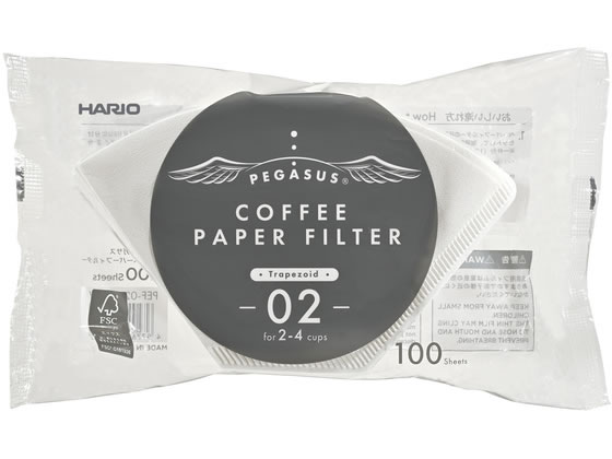 HARIO �y�K�T�X�R�[�q�[�y�[�p�[�t�B���^�[ 02W 100�� PEF-02-100W