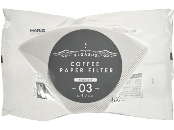 HARIO �y�K�T�X�R�[�q�[�y�[�p�[�t�B���^�[ 03W 100�� PEF-03-100W