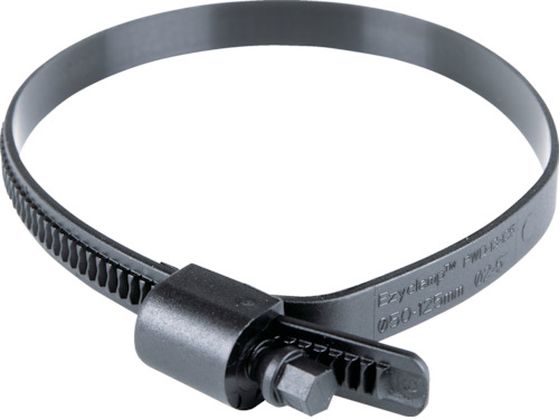 HCL z[Xoh Ezyclamp ta25.0`125.0mm Ε8.0mm iC12 PWD-13-125-SC-PA12-BK