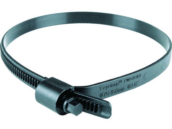HCL z[Xoh Ezyclamp ta25.0`150.0mm Ε8.0mm iC66 PWD-13-150-SC-PA66-BK