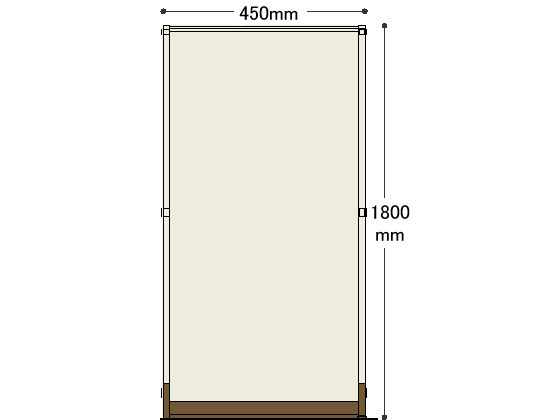 ●仕様：基本●サイズ：幅４８２×高さ１８００ｍｍ●全面パネル●組立・解体が簡単で、レイアウト変更にも柔軟に対応します●組立設置サービス●グリーン購入法適合●メーカー欠品時納期最大３週間【ご注意ください