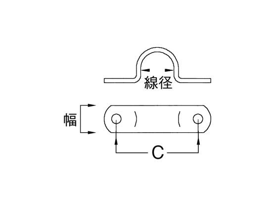 エスコ アイストラップ ステンレス製 5個 12.7mm EA638GA-13