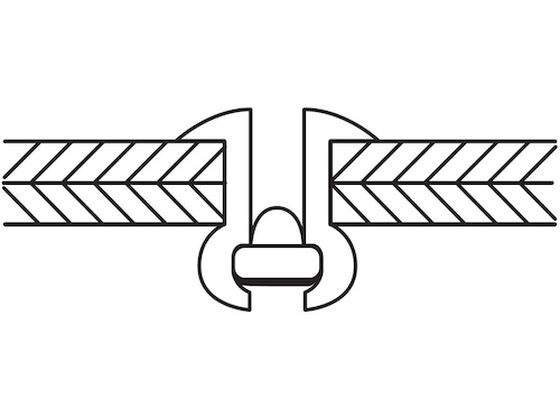 エビ ブラインドリベット(ステンレス／スティール製) 4-3(1000本入) 箱