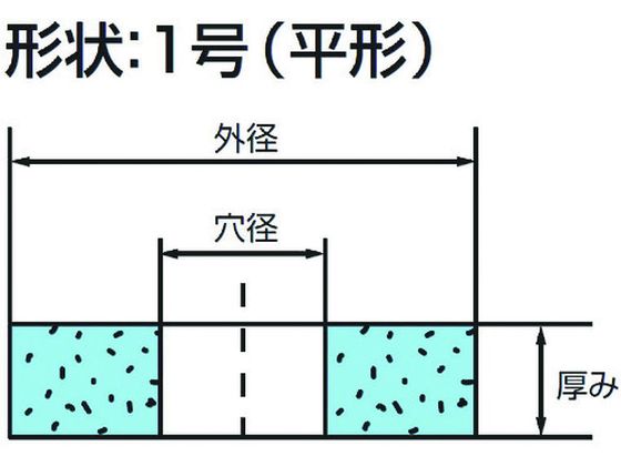 ノリタケ 汎用研削砥石 PAA100Kピンク 180×6.4×31.75 1000E31700